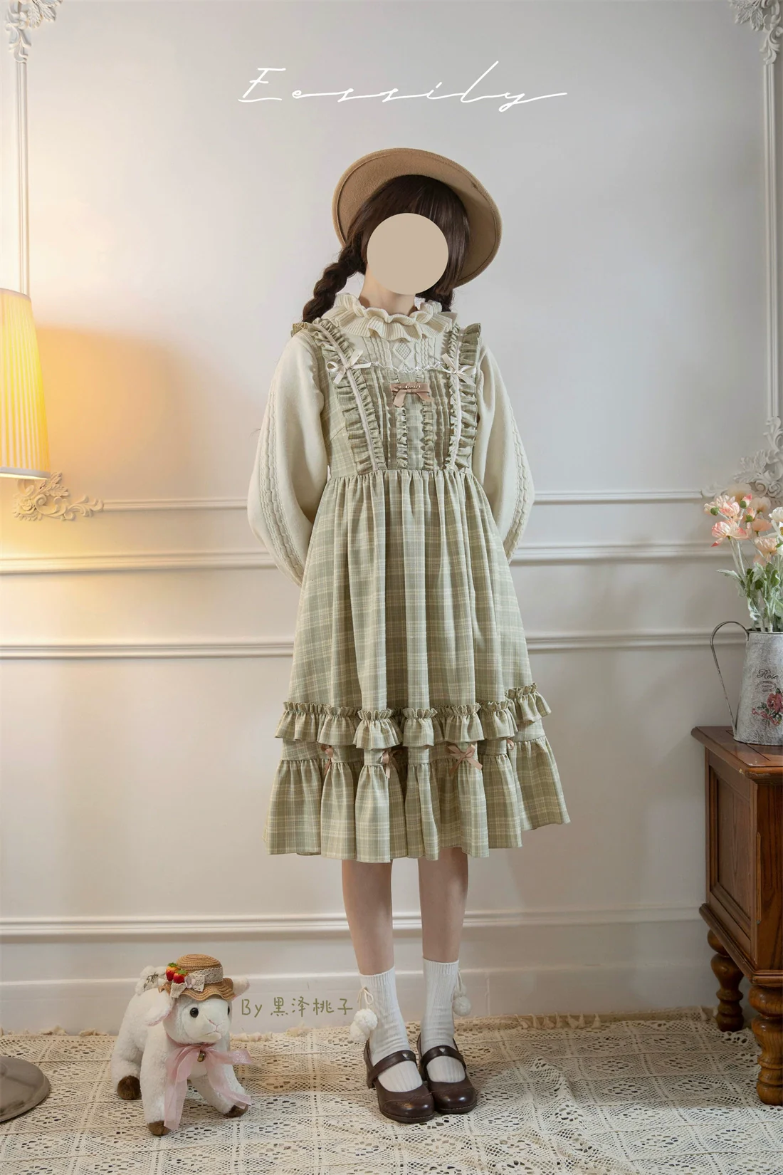 Green Fairy Tale - Classic Lolita Sweater Round Collar Winter Lolita Innerwear - Image 11