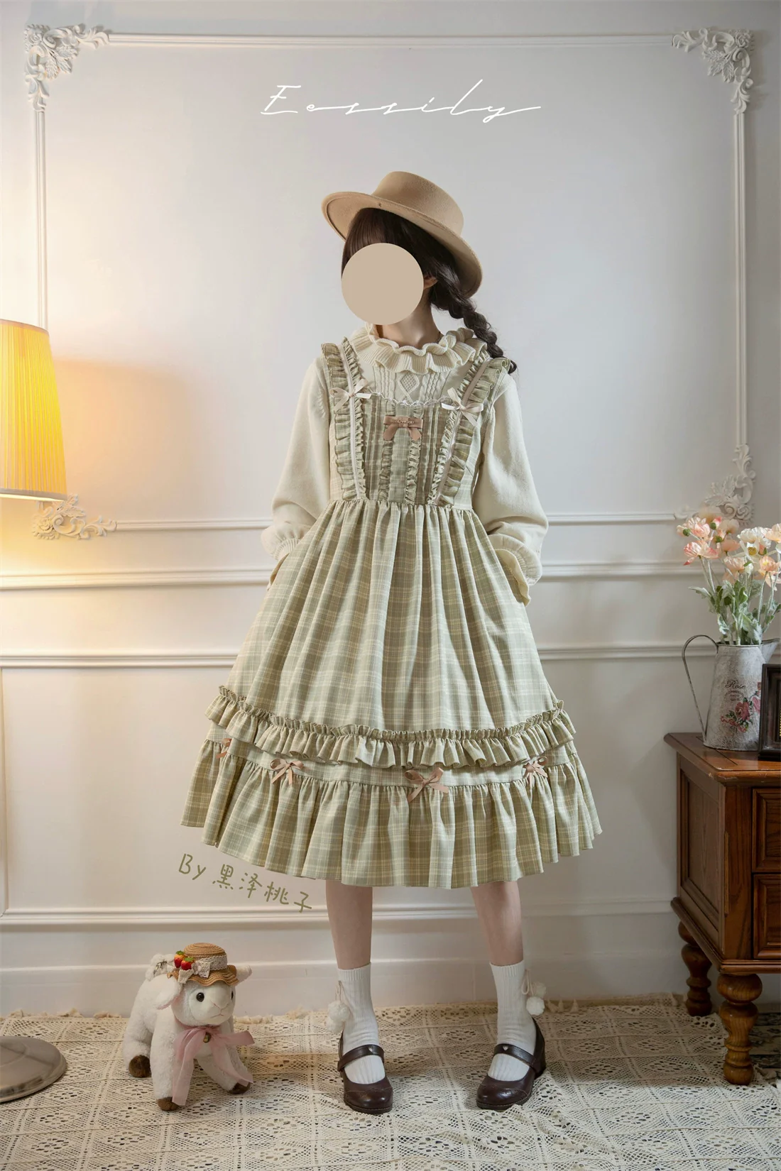 Green Fairy Tale - Classic Lolita Sweater Round Collar Winter Lolita Innerwear - Image 9