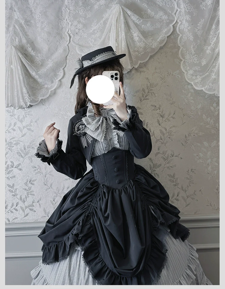 Alice Girl - Duke of Victoria - Classic Lolita Top Hat & Brooch - Image 16