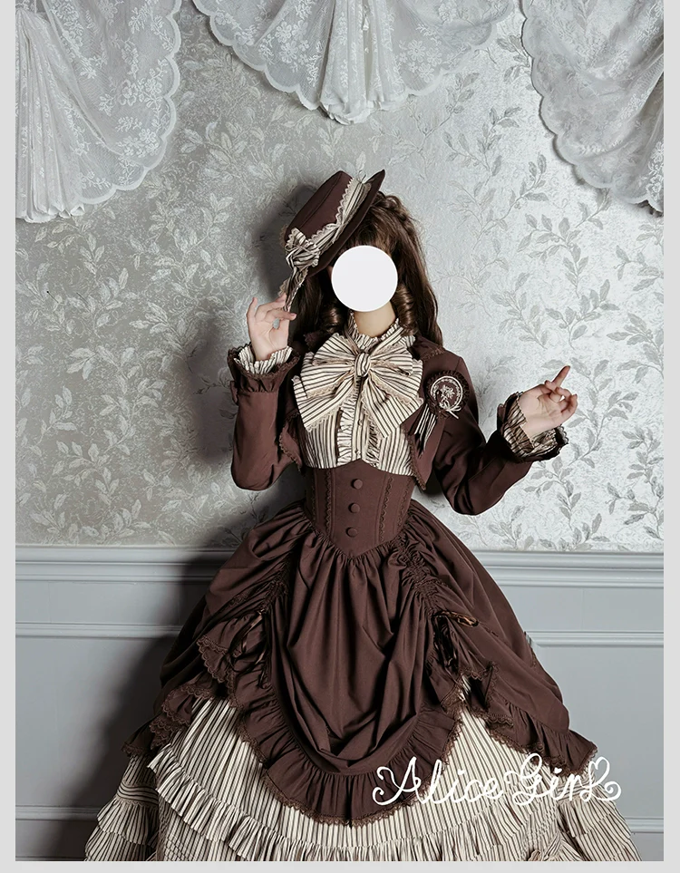 Alice Girl - Duke of Victoria - Classic Lolita Top Hat & Brooch - Image 18