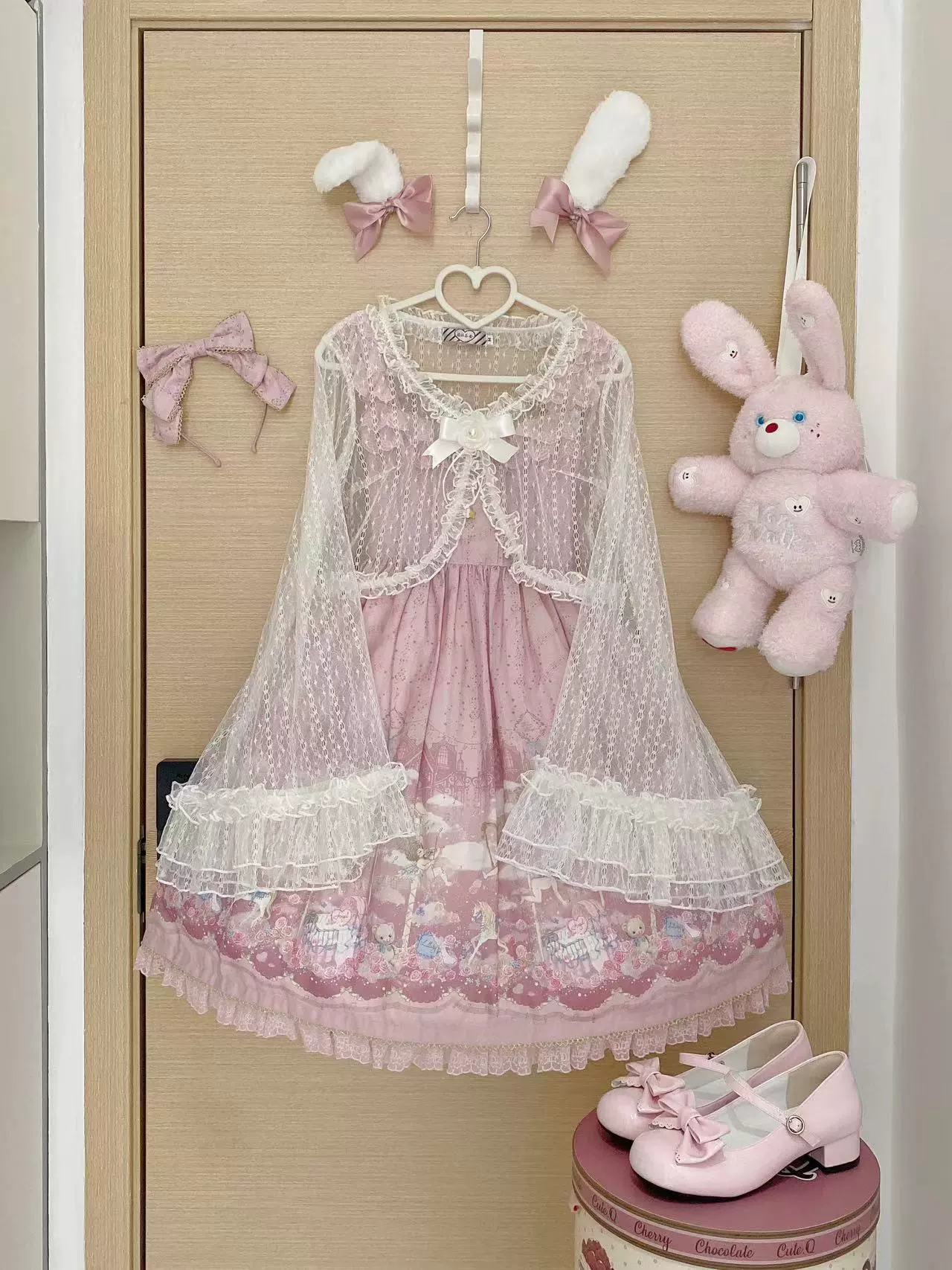 Flower - Classic Lolita Tulle Cardigan with Princess-Sleeves - Image 4