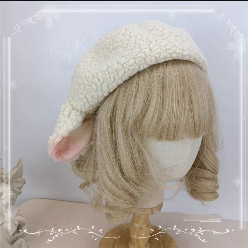 Winter Sweet Lolita Beret, 3D Sheep-ear - Image 5