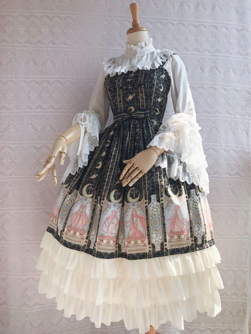 Constellation Printing Chiffon Lolita JSK Dress - Image 10