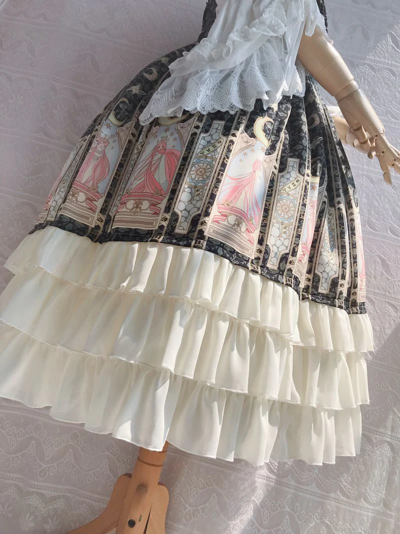 Constellation Printing Chiffon Lolita JSK Dress - Image 11