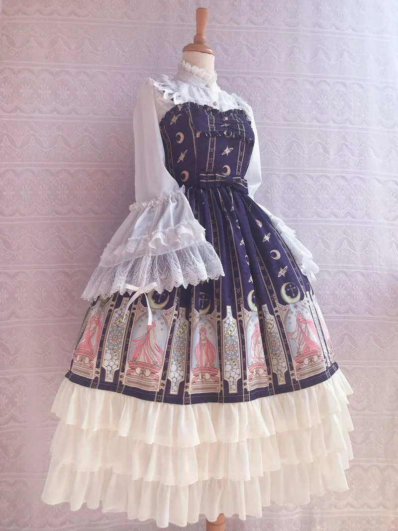 Constellation Printing Chiffon Lolita JSK Dress - Image 16