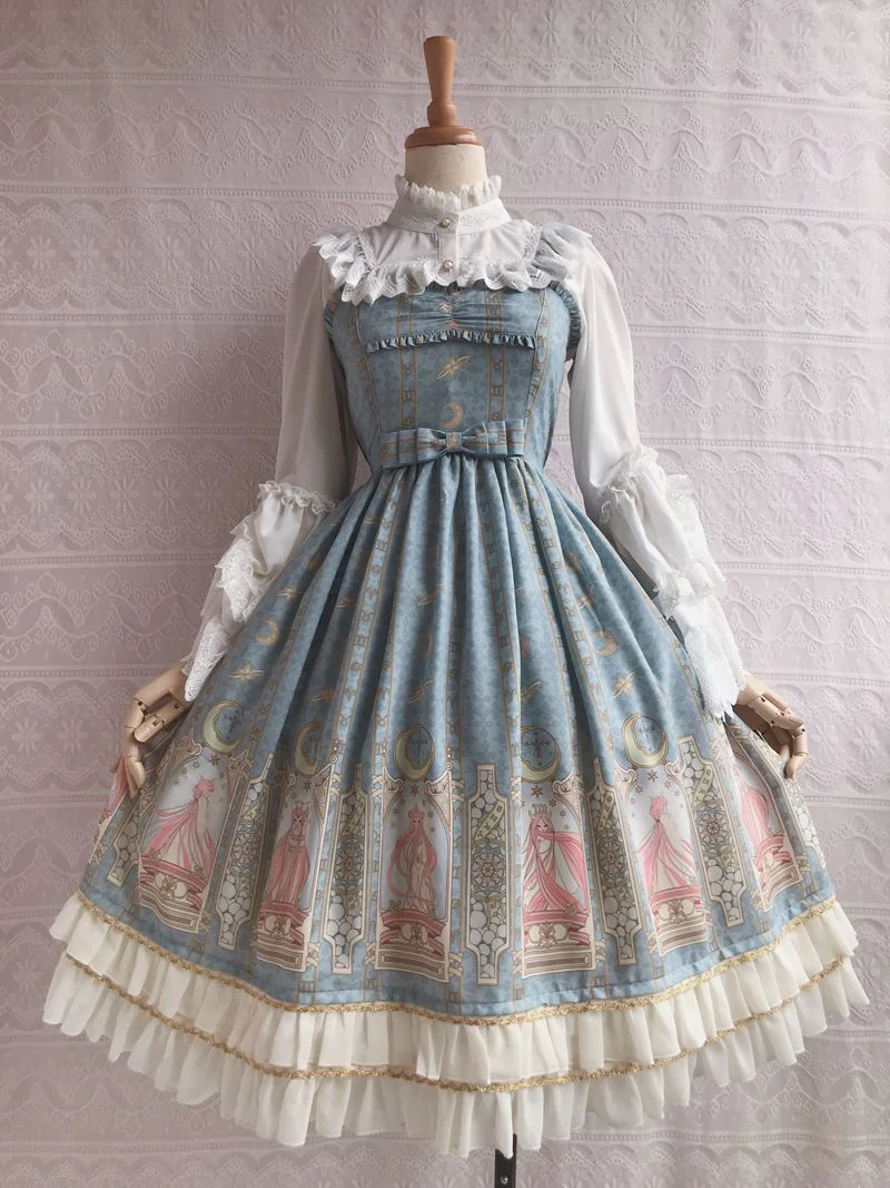 Constellation Printing Chiffon Lolita JSK Dress - Image 7
