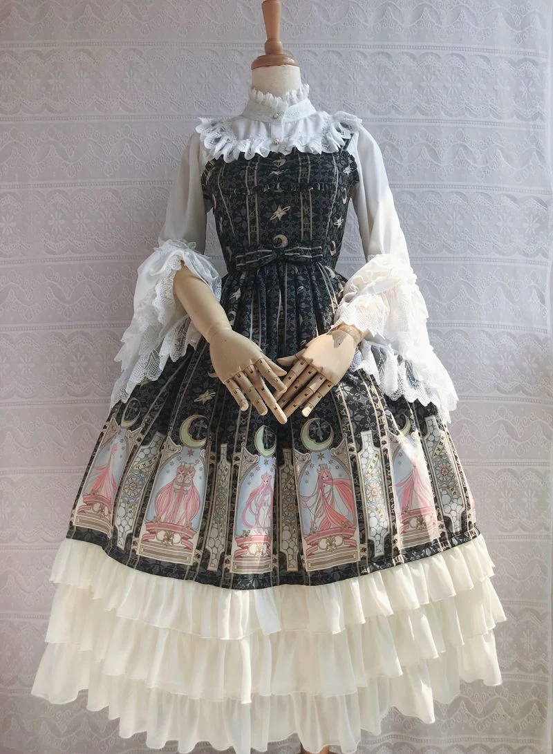 Constellation Printing Chiffon Lolita JSK Dress - Image 9