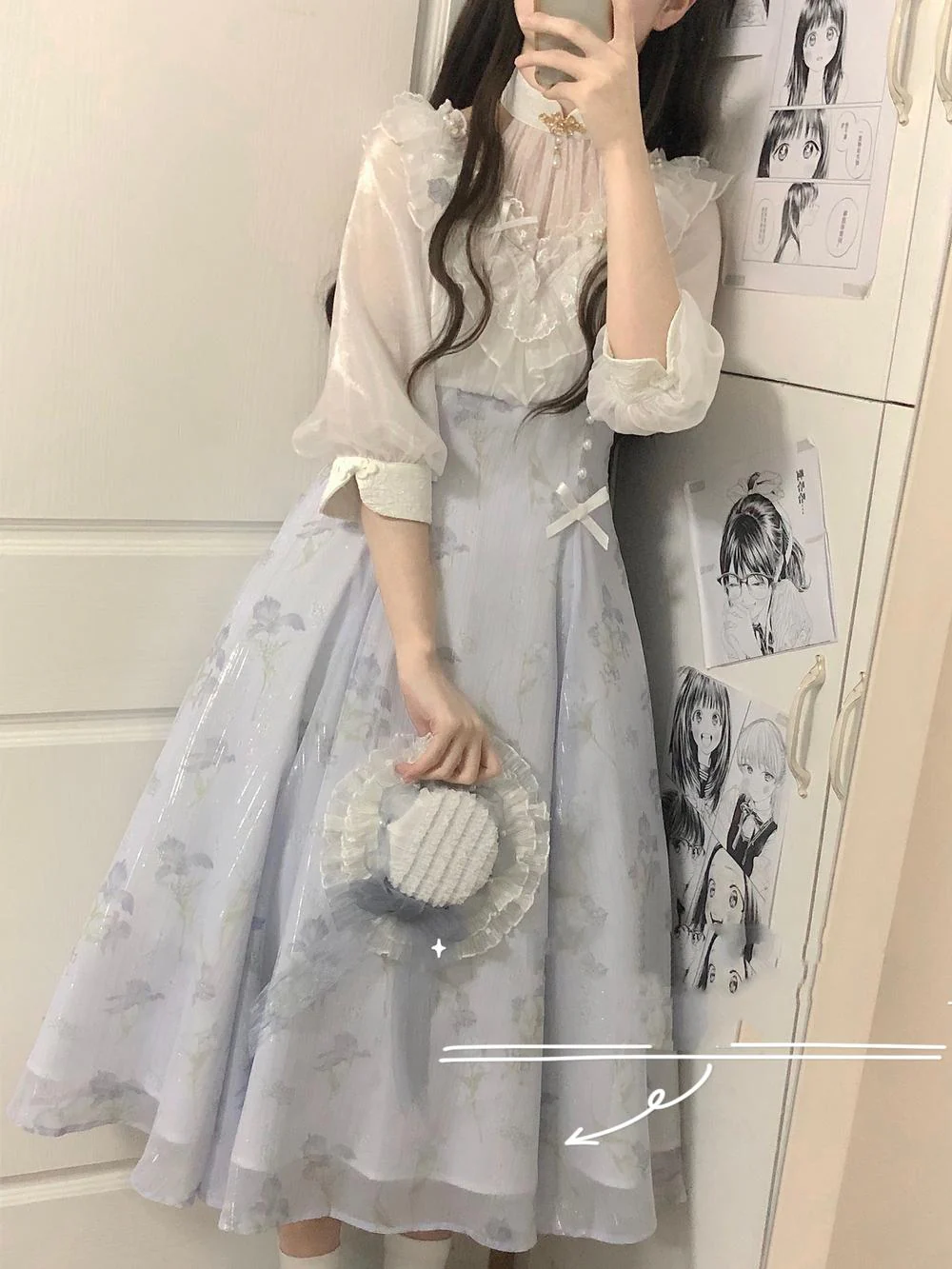 Iris Dream - Elegant Lolita Dress Short Sleeve OP - Image 13