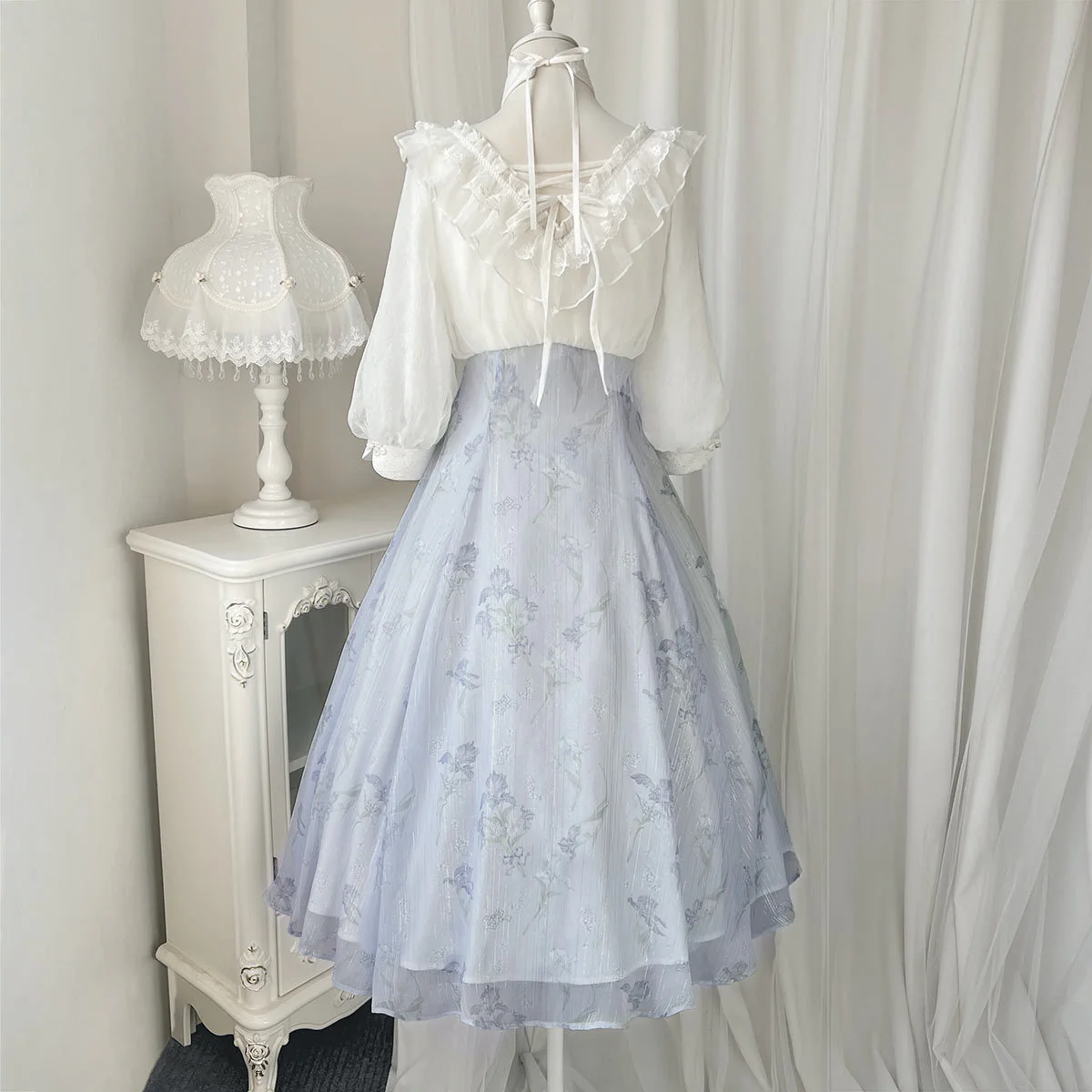 Iris Dream - Elegant Lolita Dress Short Sleeve OP - Image 6