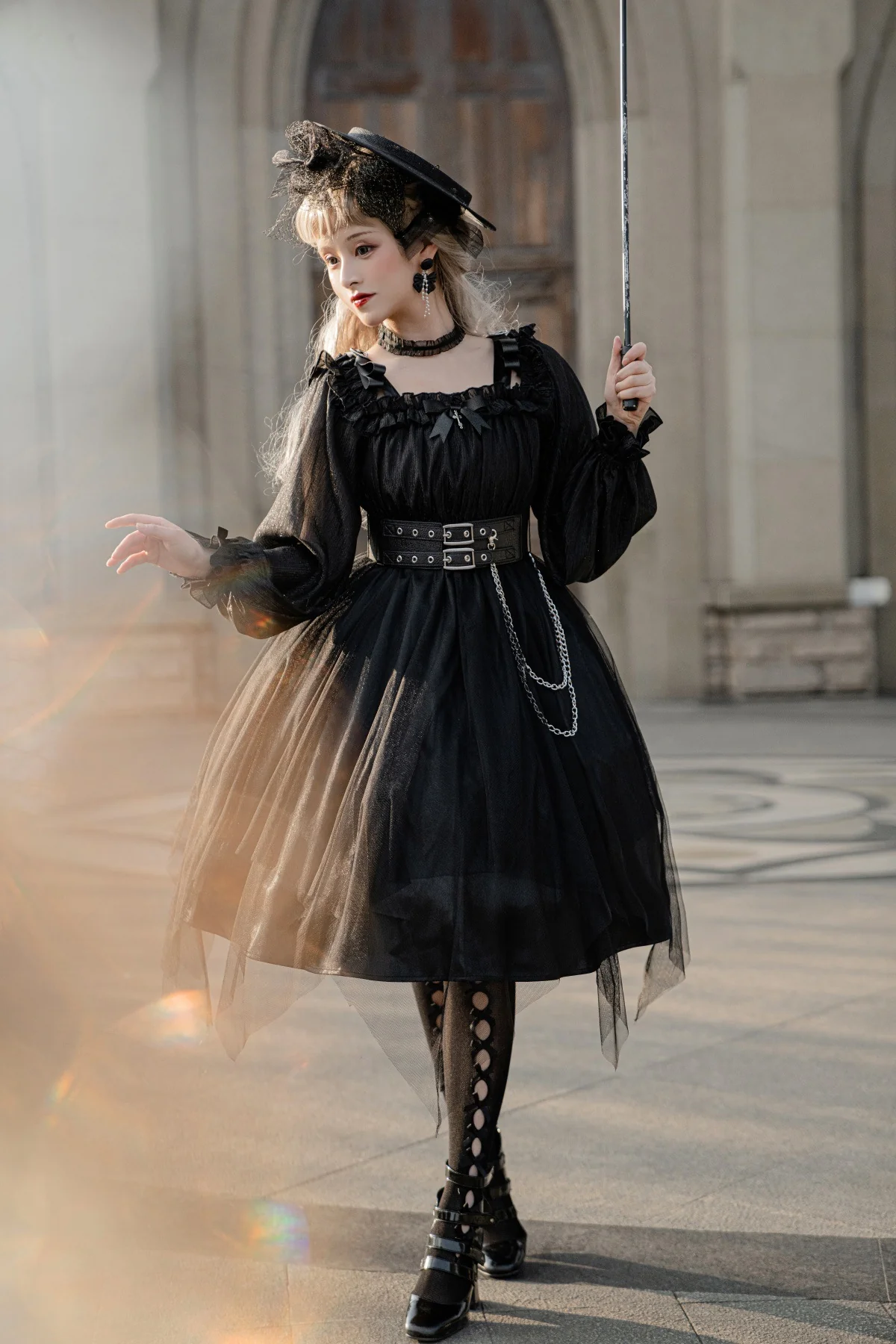 The Girl Assassin - Halloween Gothic Lolita Irregularly Hemline Dress - Image 29