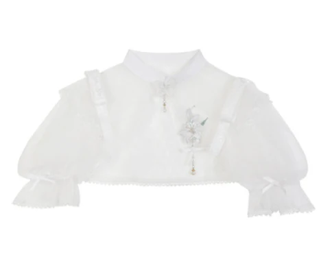 Wind Singing Lily - Qi Lolita Embroidered Dress Suit - Image 17