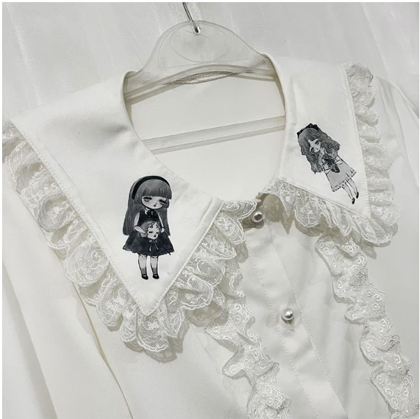 Corroding the Heart - Ouji Lolita Shirt Suspenders Shorts - Image 25
