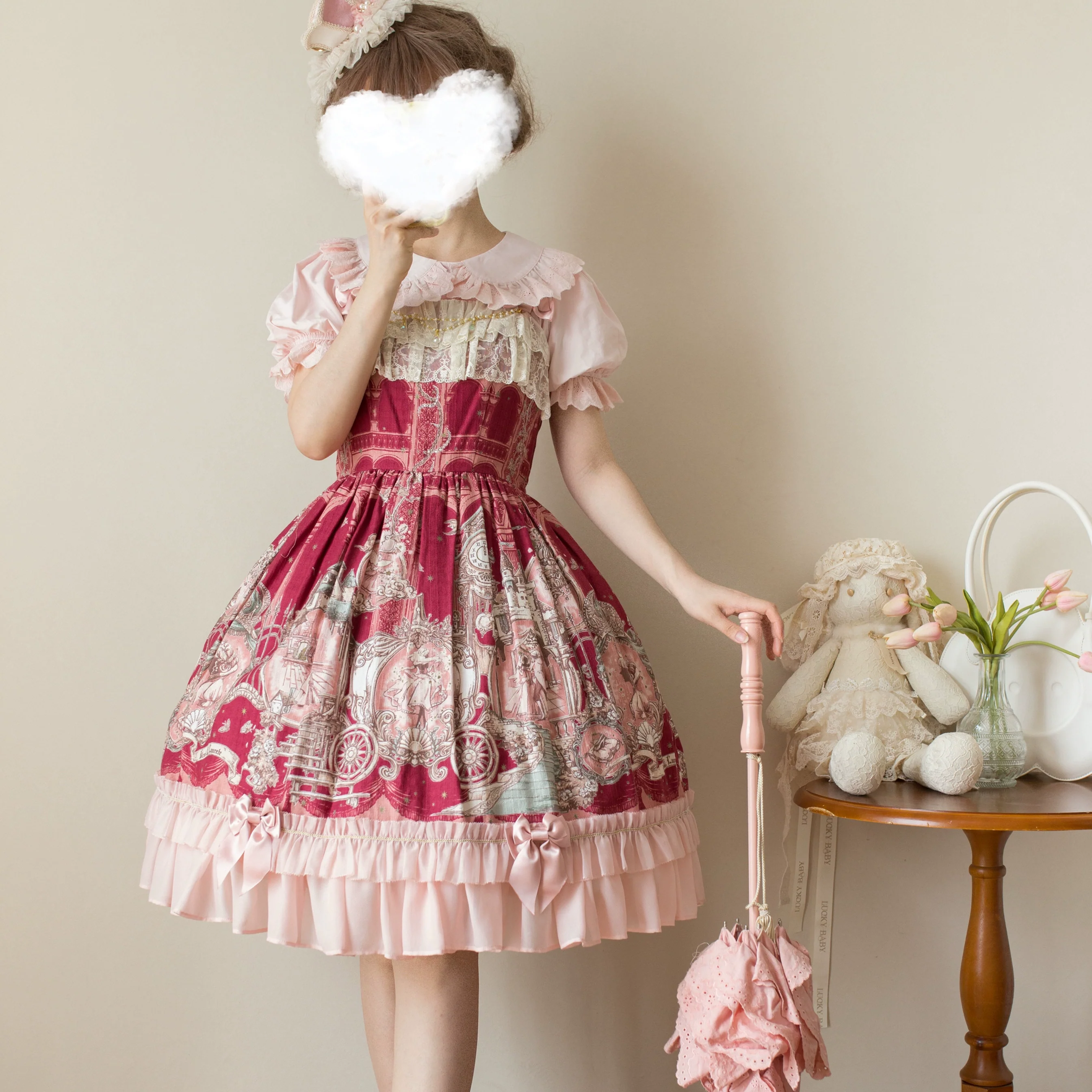 Cotton Kawaii Lolita Blouse, Short Sleeve - Image 14