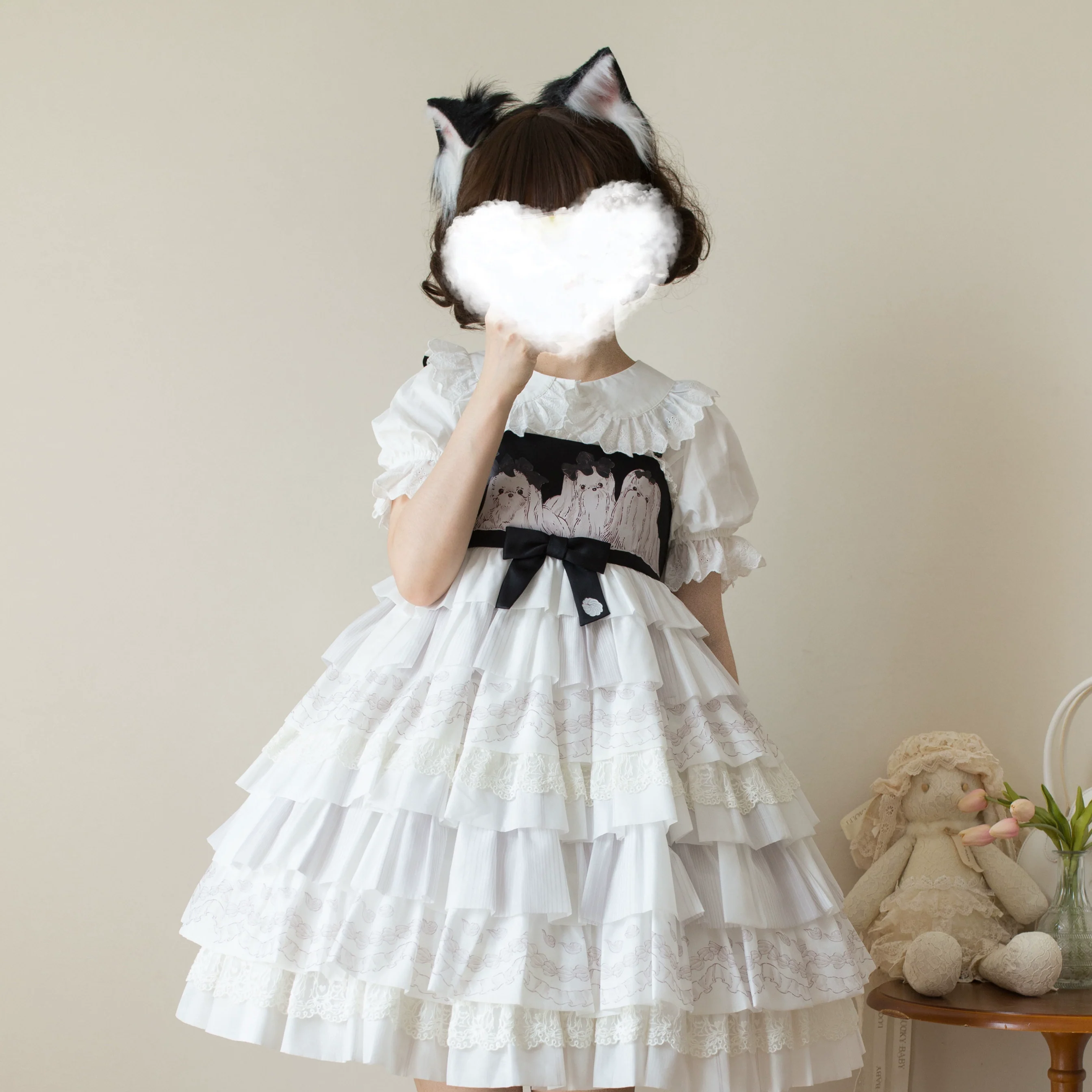 Cotton Kawaii Lolita Blouse, Short Sleeve - Image 16
