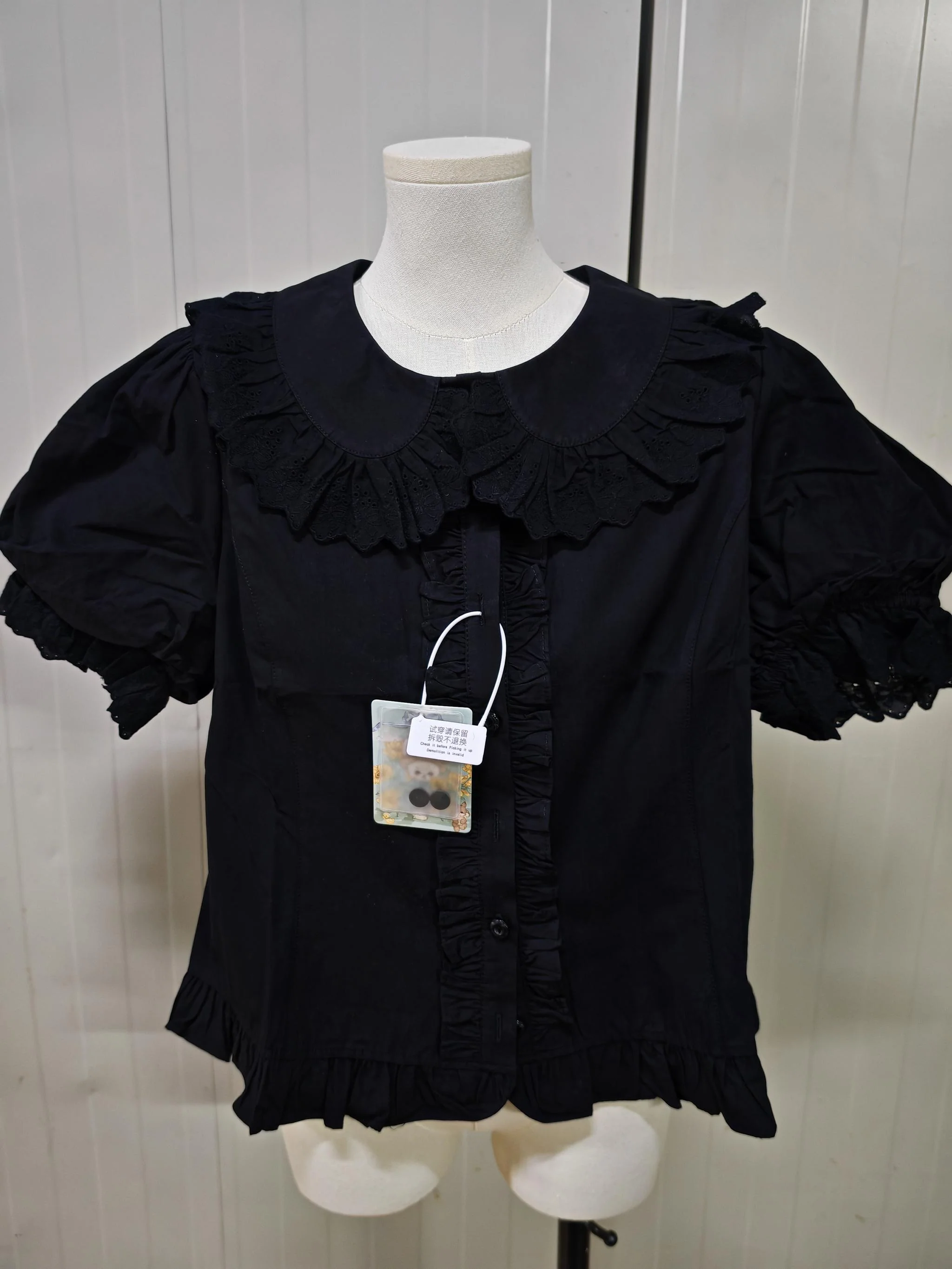 Cotton Kawaii Lolita Blouse, Short Sleeve - Image 21