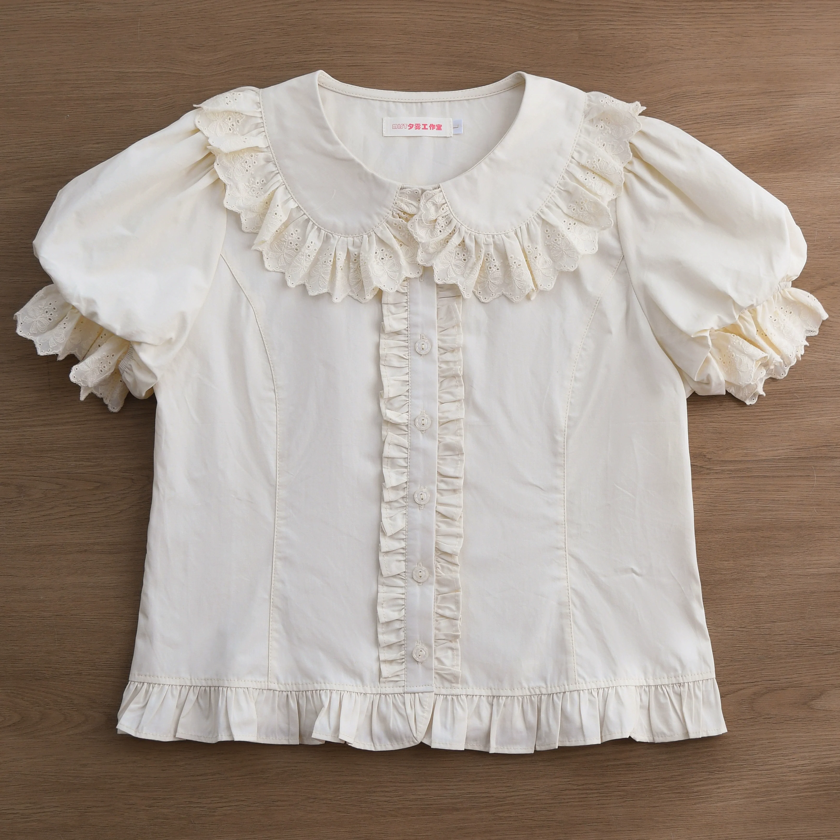 Cotton Kawaii Lolita Blouse, Short Sleeve - Image 4
