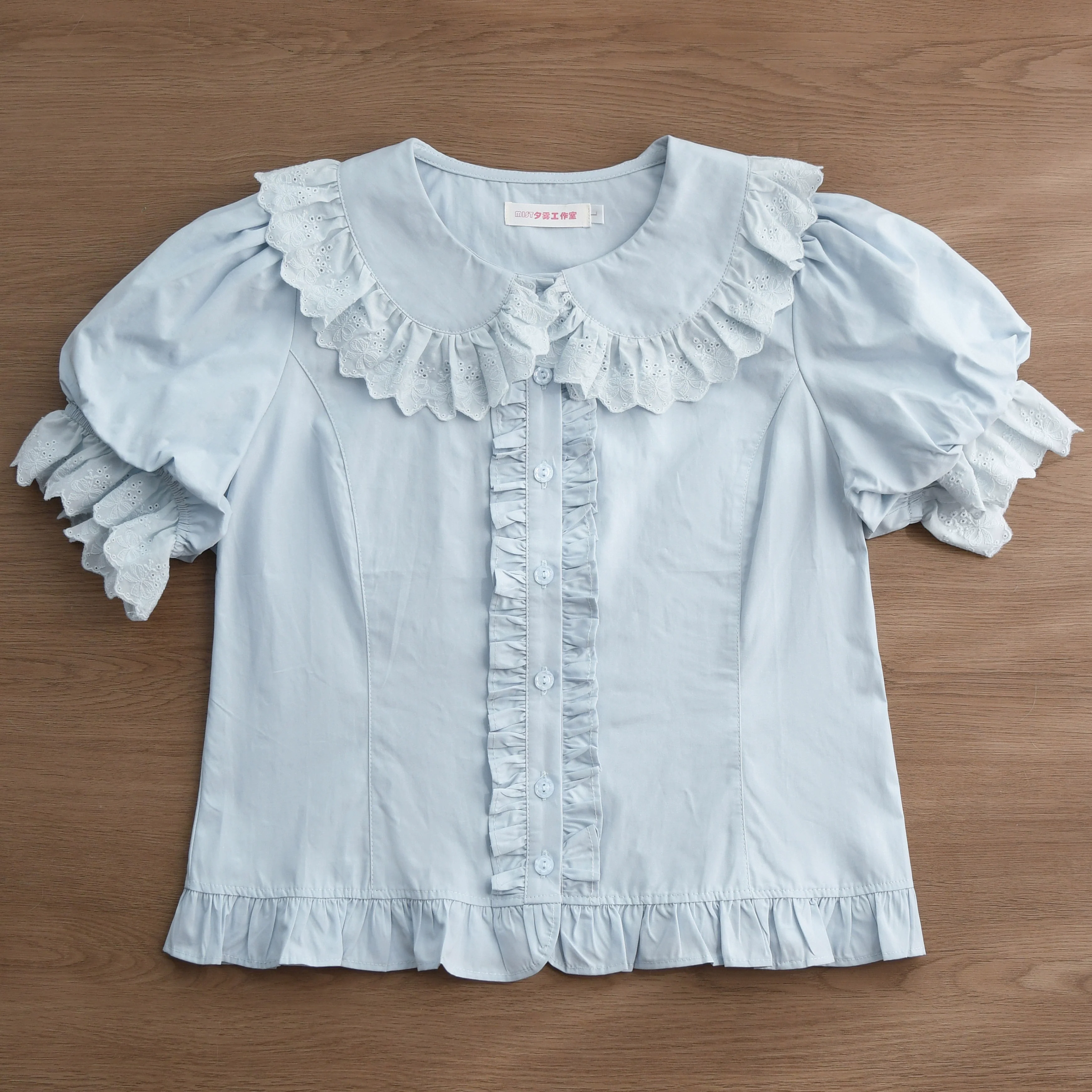 Cotton Kawaii Lolita Blouse, Short Sleeve - Image 8