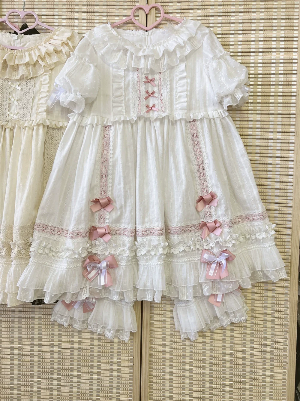Meow Lullaby - Cotton Kawaii Lolita OP Dress with Removable Kitty Apron - Image 21