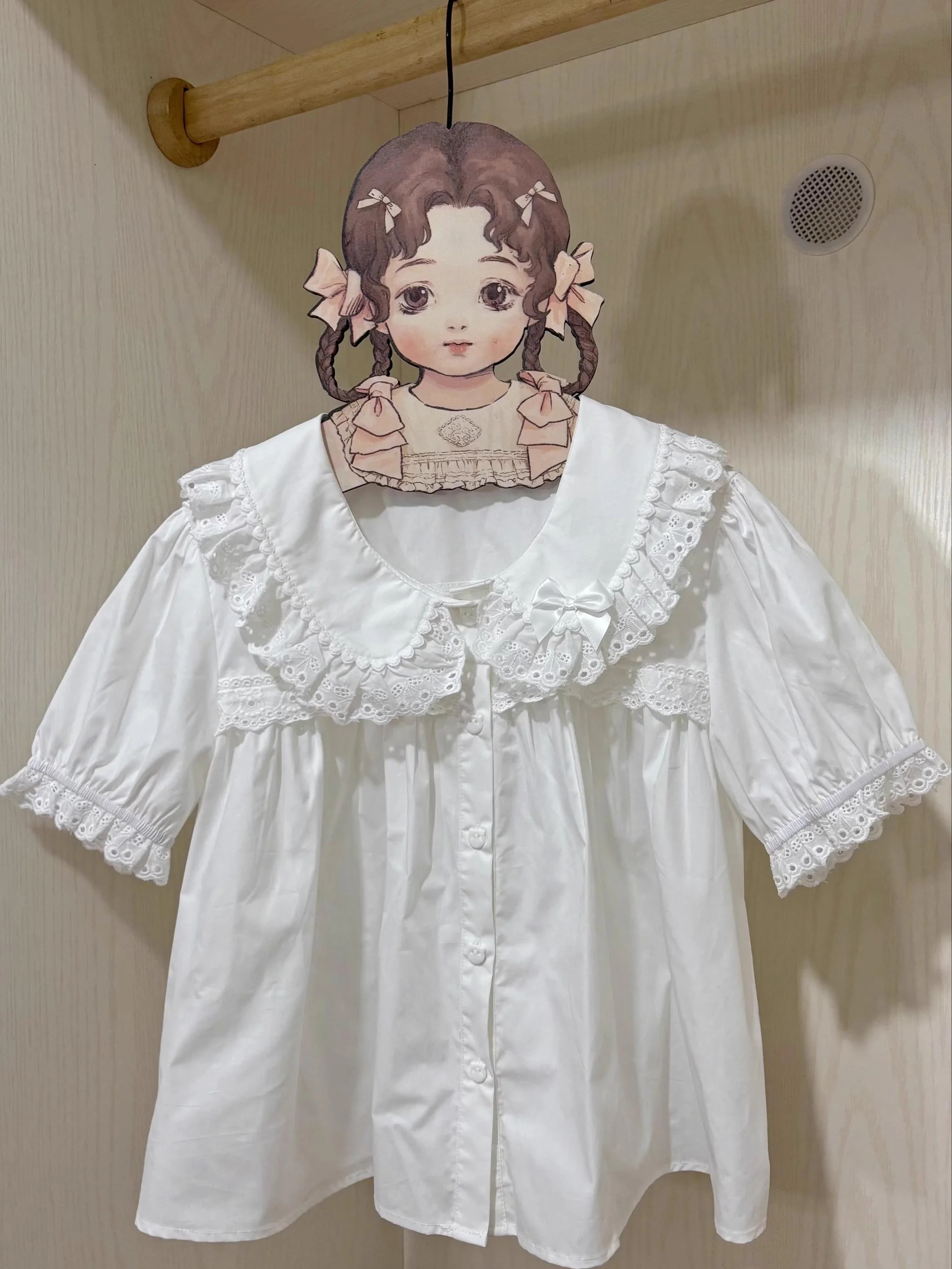 MeowMeow - Rabbit Box - Cotton Peter-pan Collar Lolita Blouse - Image 4