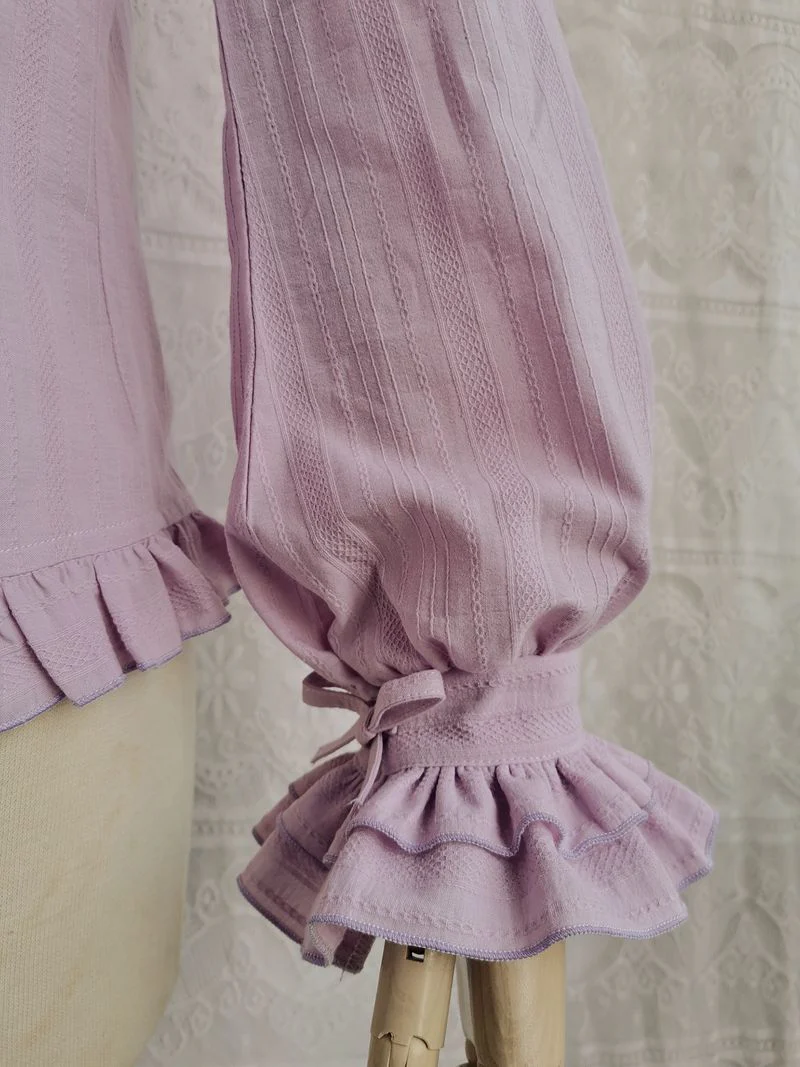 Cotton Sweet Lolita Blouse, Flounce Ruffles - Image 19