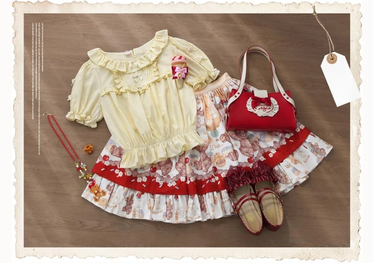 Fluffy Clouds - Cotton Plus Size Lolita Blouse Muti-Colored Shirt - Image 12