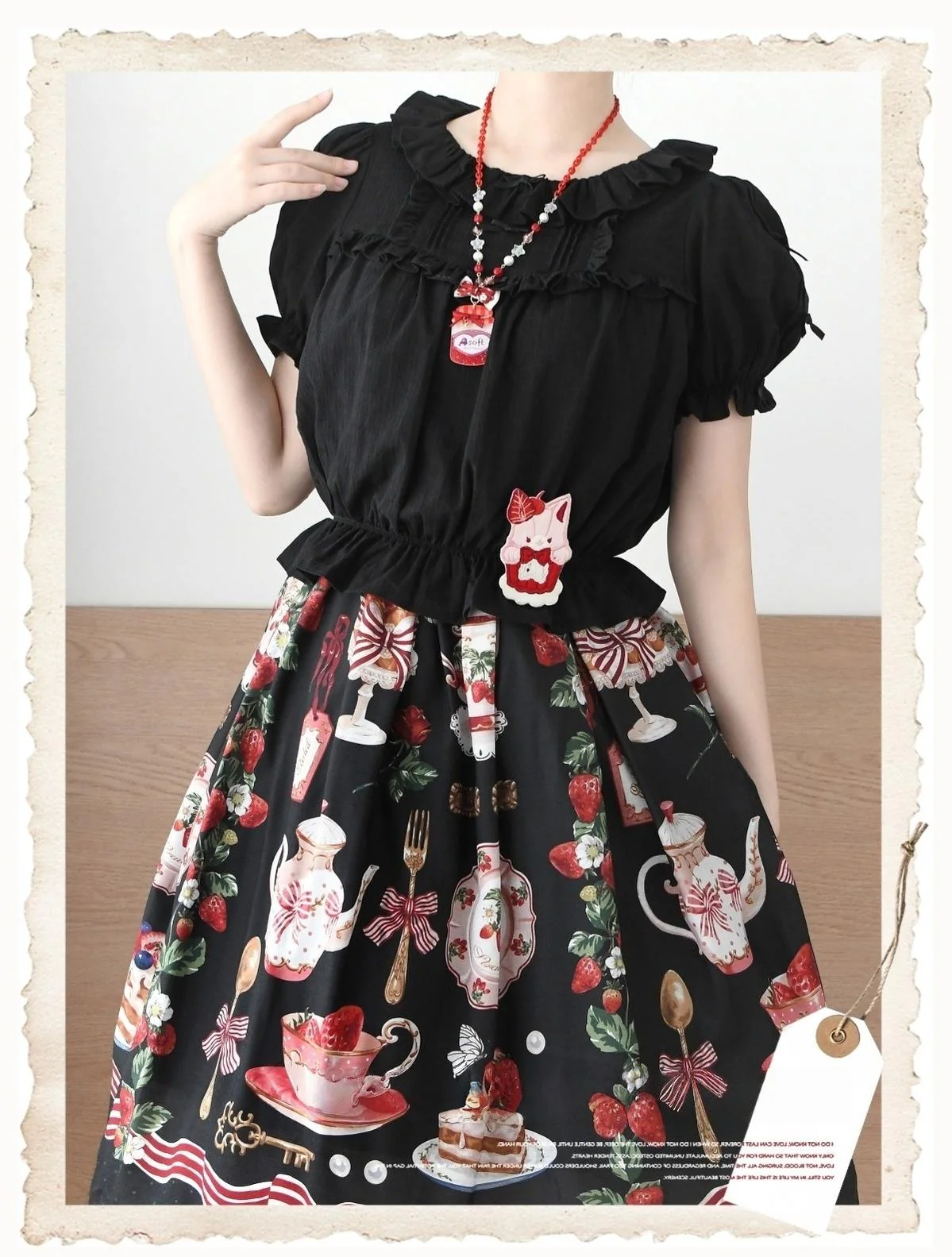 Fluffy Clouds - Cotton Plus Size Lolita Blouse Muti-Colored Shirt - Image 3