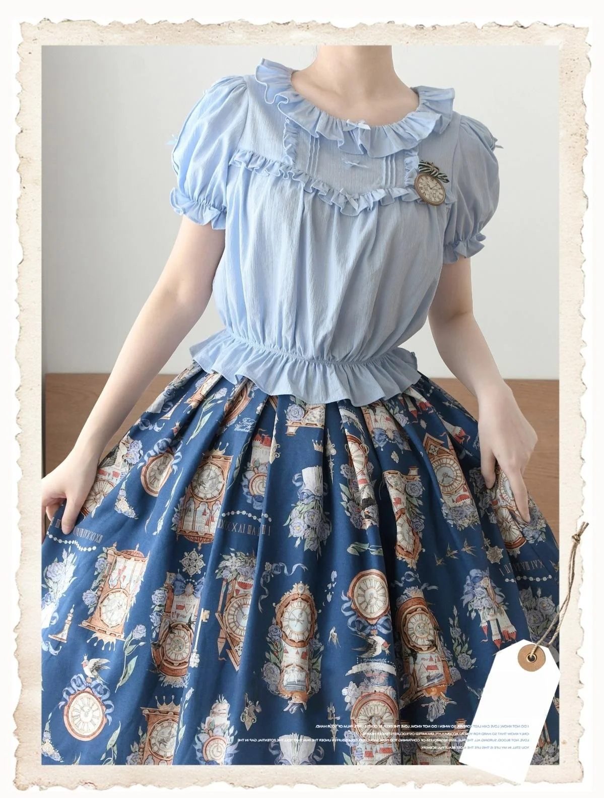 Fluffy Clouds - Cotton Plus Size Lolita Blouse Muti-Colored Shirt - Image 8
