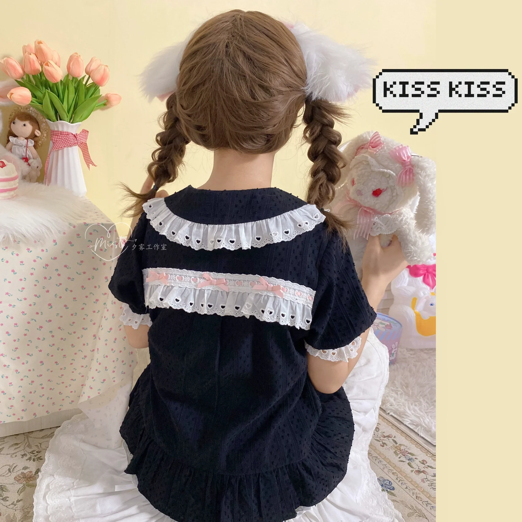 Cotton Sweet Lolita Blouse, Peter Pan Collar - Image 19