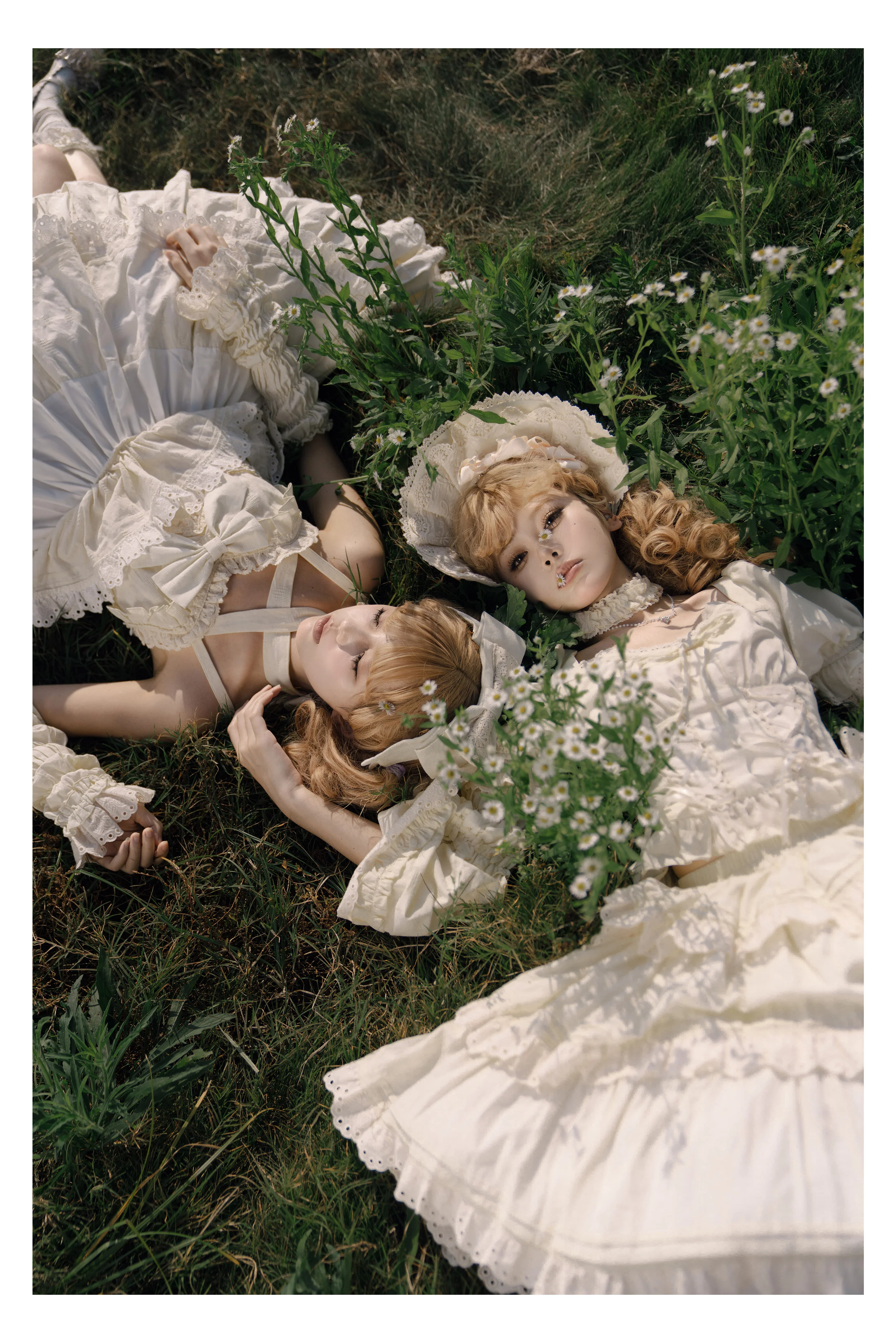 MEEKWIND - Miss Flora - Cotton Sweet Lolita Dress Set Doll-like OP and JSK - Image 8