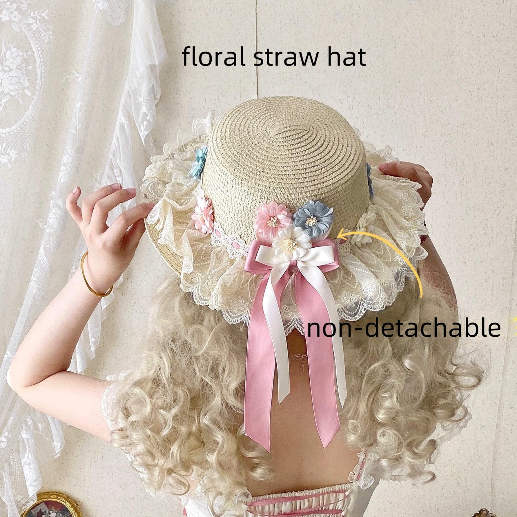 Fluttering Cherry Spring Strings - Cotton Sweet Lolita JSK Dress - Image 93