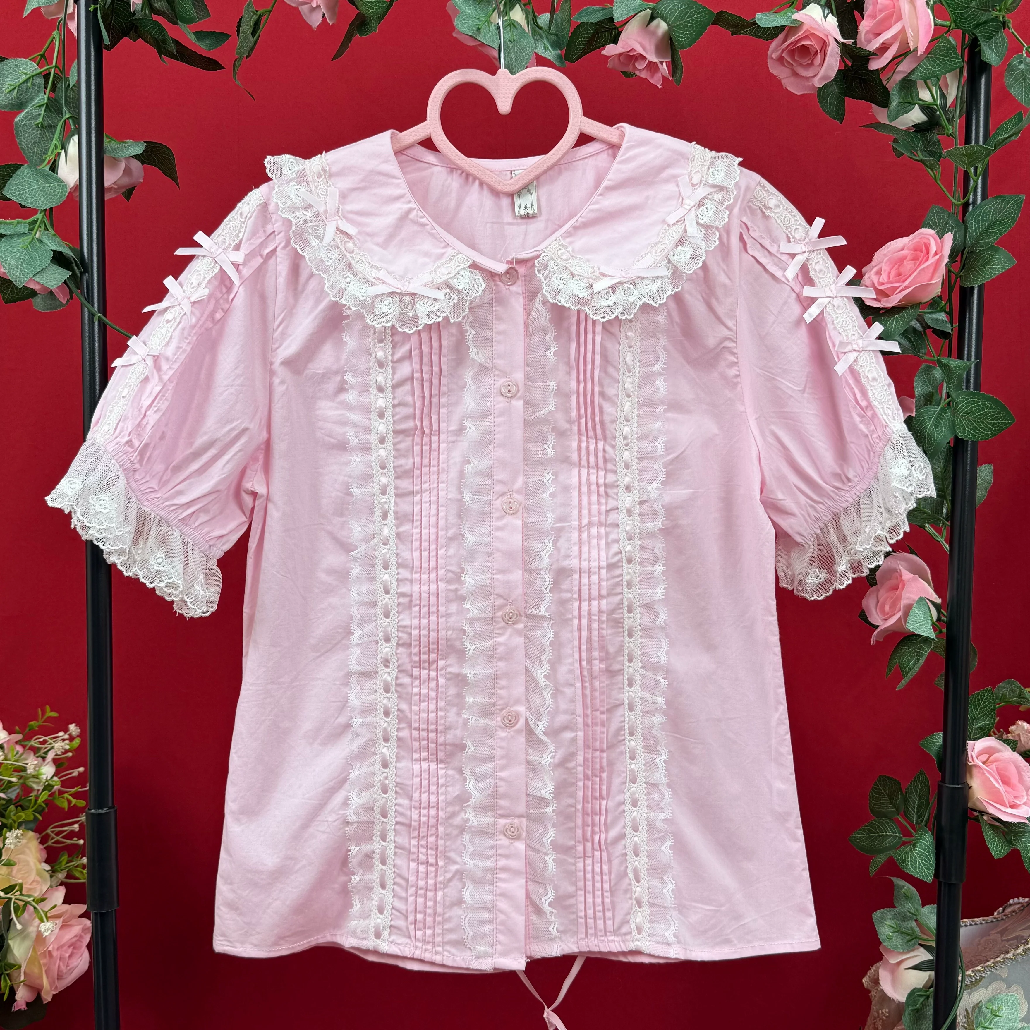 Lanxin Shirt - Cotton Sweet Lolita Lace Blouse - Image 13