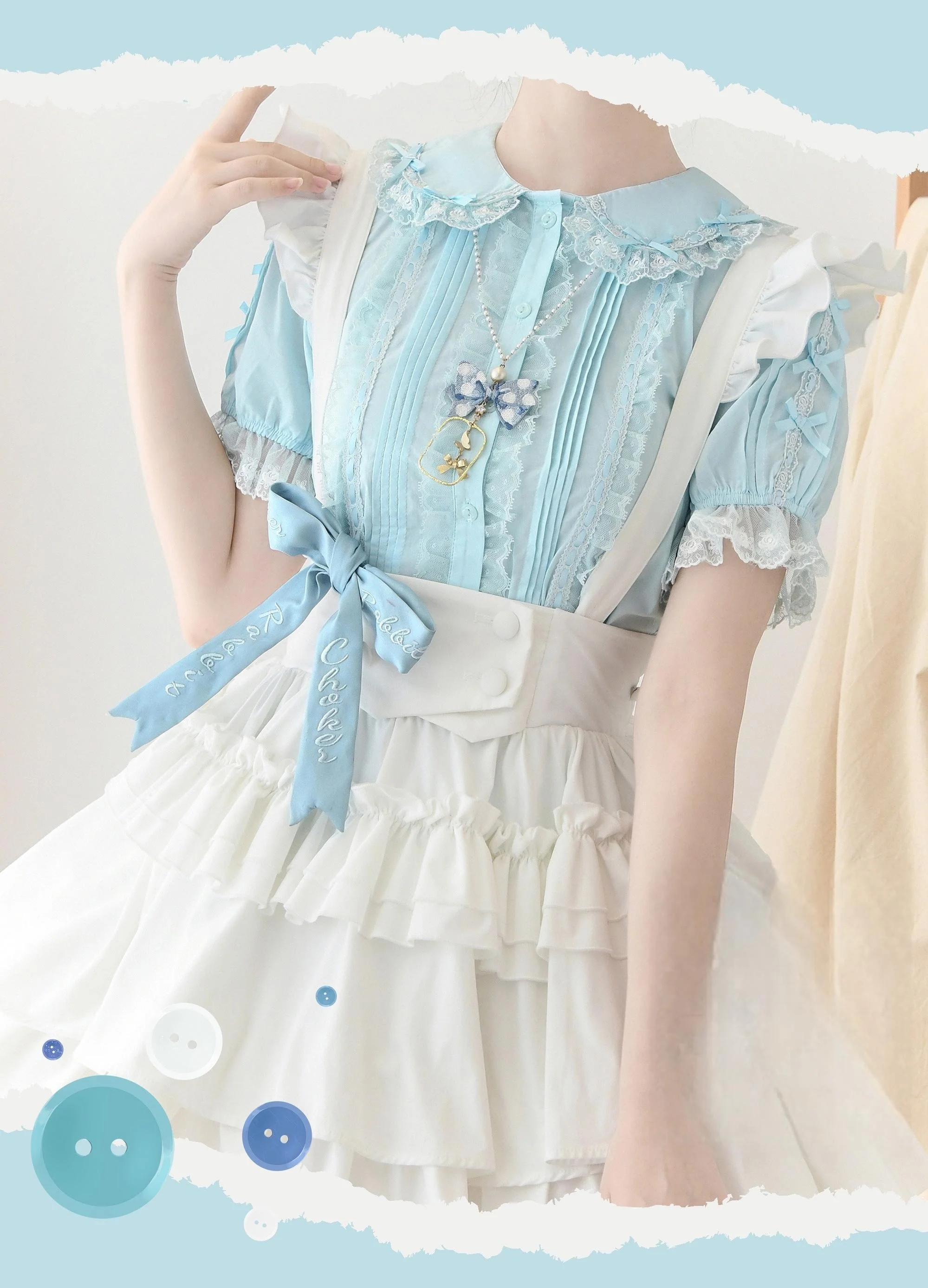 Lanxin Shirt - Cotton Sweet Lolita Lace Blouse - Image 4