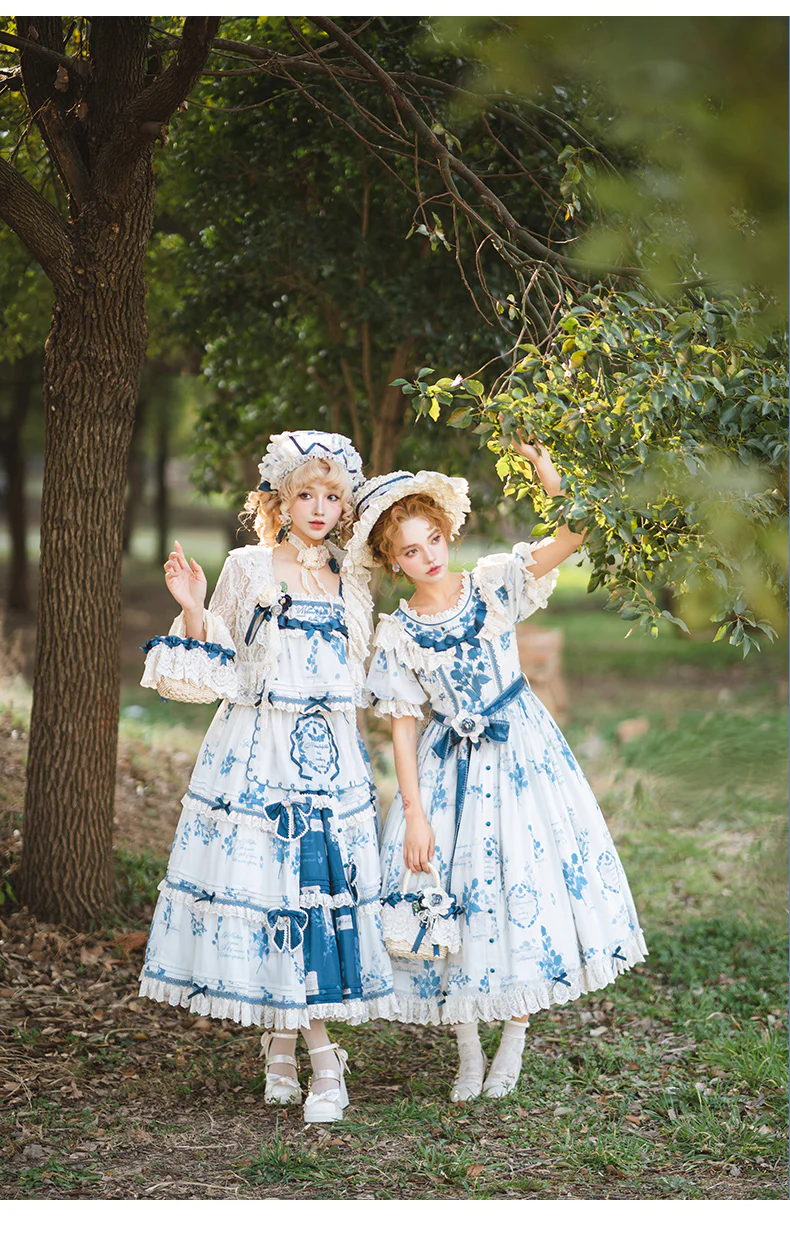 Mulberry Poem - Country Lolita Accessory Set Headdress and Handbag - Image 2