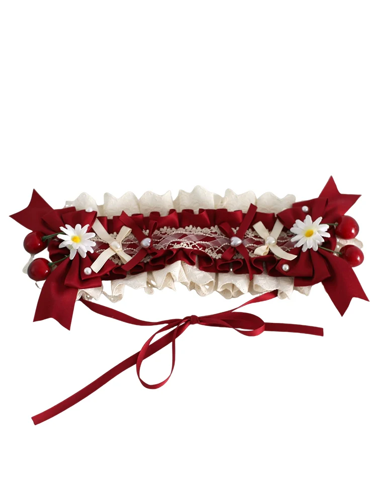 Xiaogui - Country Lolita Headdress, Daisy & Cherry Inspired - Image 20