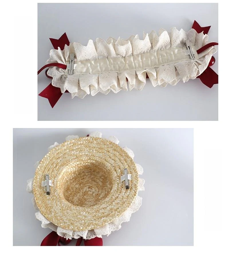 Xiaogui - Country Lolita Headdress, Daisy & Cherry Inspired - Image 8