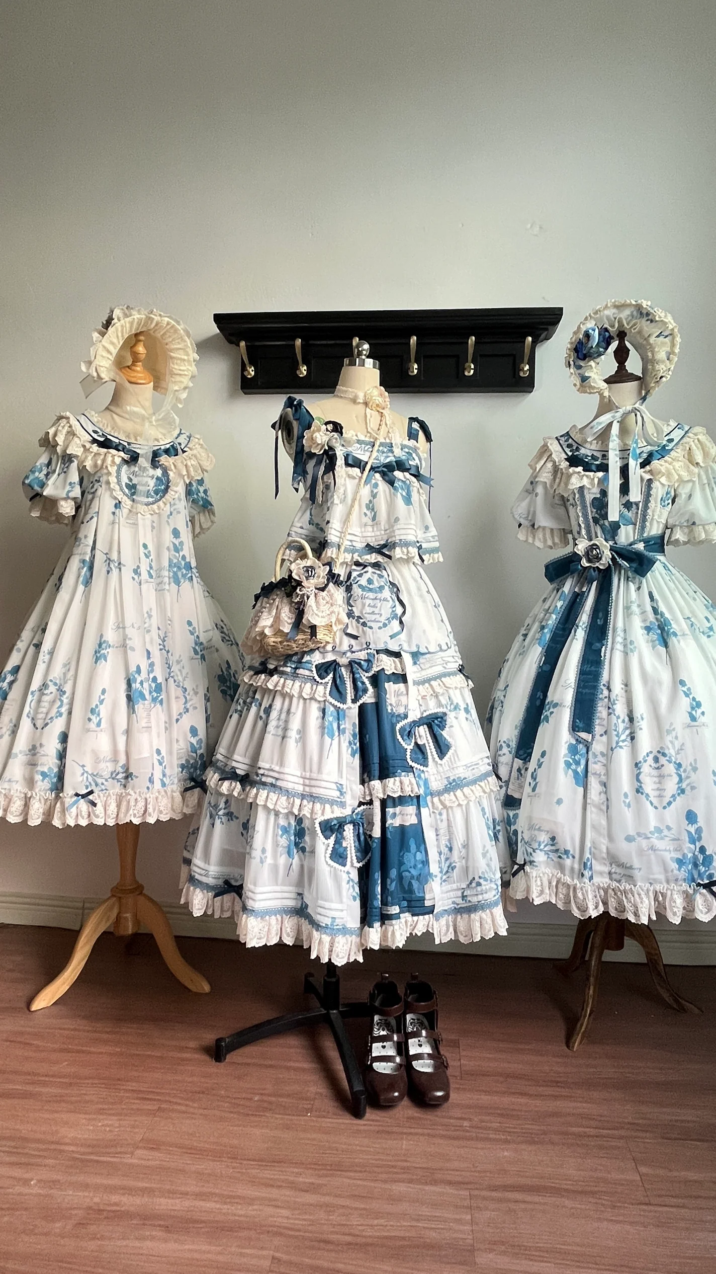 Mulberry Poem - Country Lolita Printed Dress with Cardigan Set - Image 24