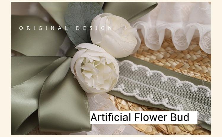 The Accessories' Story - Country Lolita Straw BNT, Ruffled Lace, Artificial Flower - Image 17