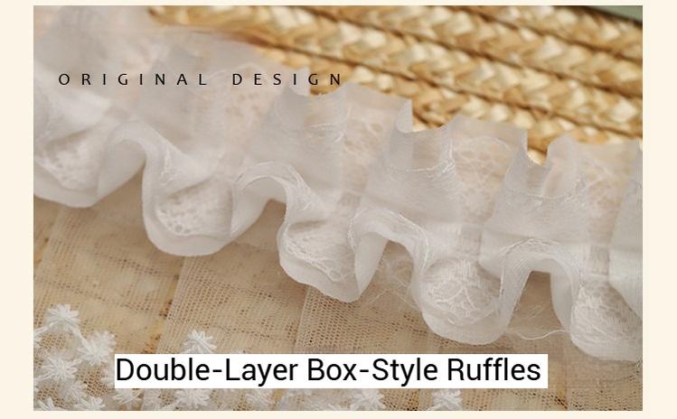 The Accessories' Story - Country Lolita Straw BNT, Ruffled Lace, Artificial Flower - Image 19