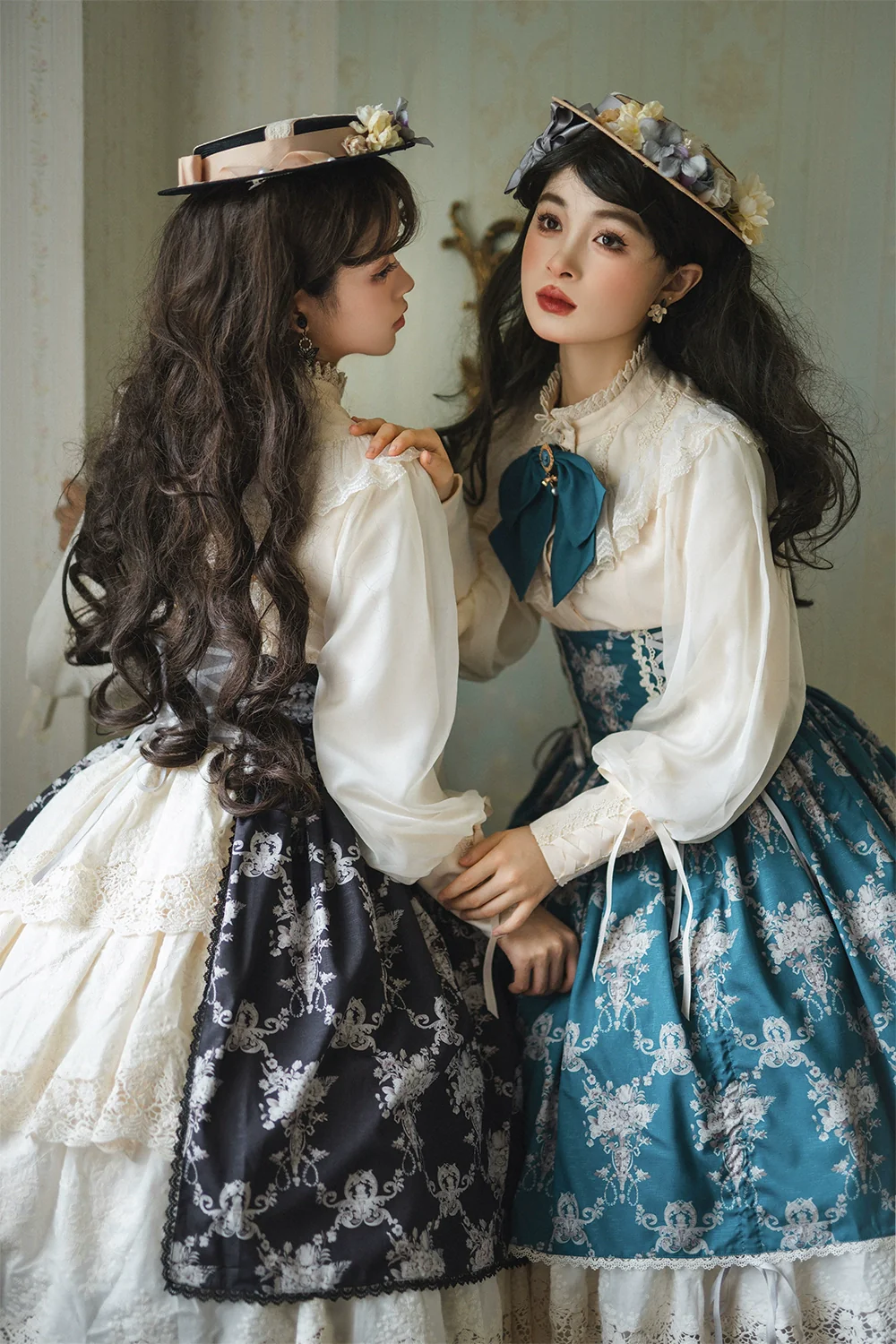 Customized Vintage Lolita Skirt Elegant Pullover Fishbone SK - Image 11
