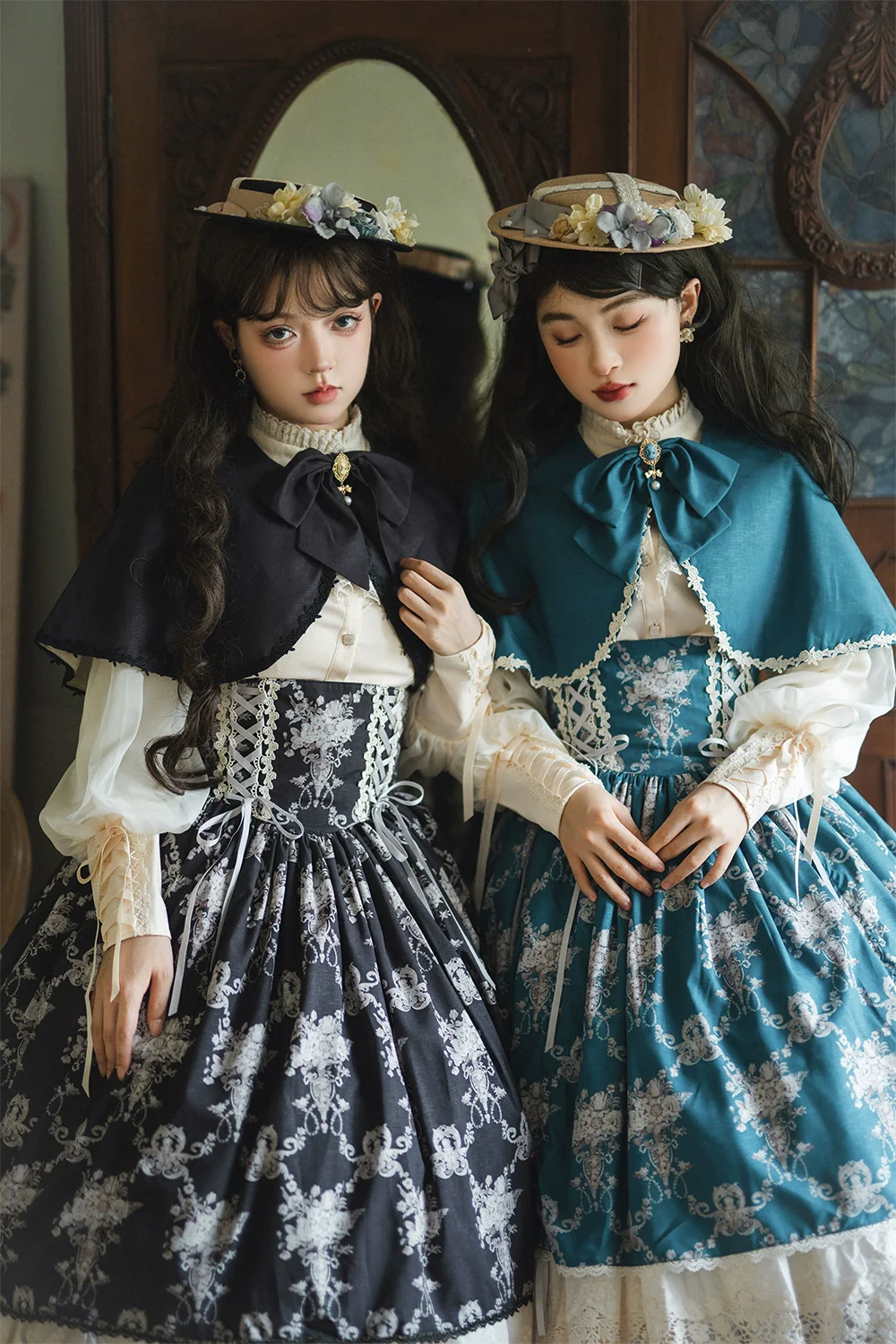 Customized Vintage Lolita Skirt Elegant Pullover Fishbone SK - Image 17