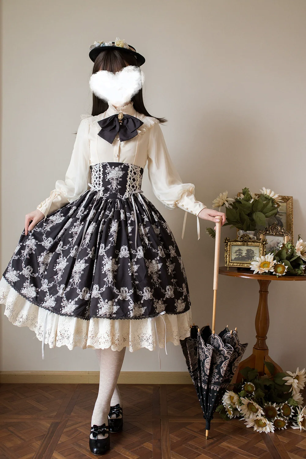 Customized Vintage Lolita Skirt Elegant Pullover Fishbone SK - Image 23