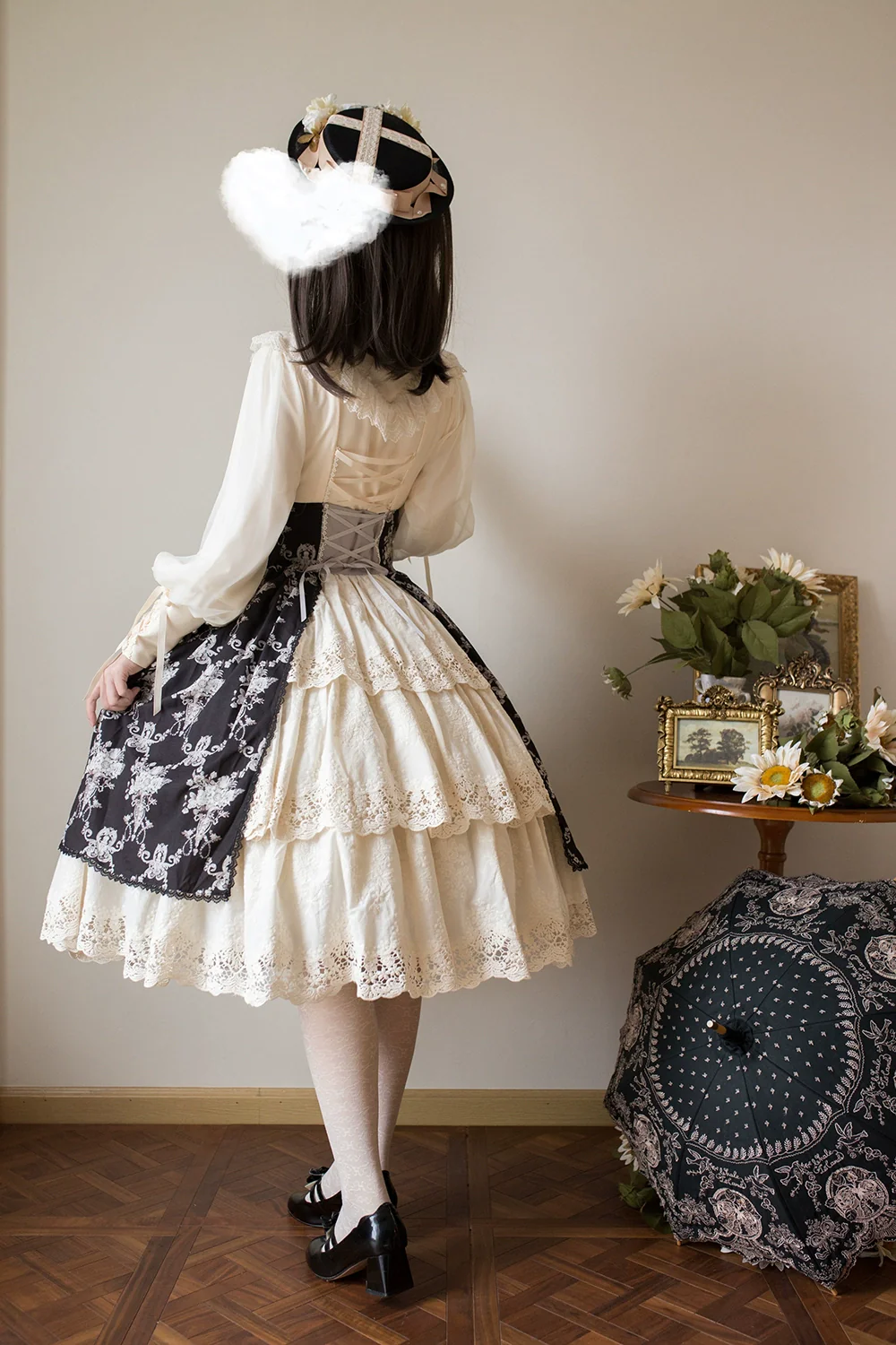 Customized Vintage Lolita Skirt Elegant Pullover Fishbone SK - Image 30