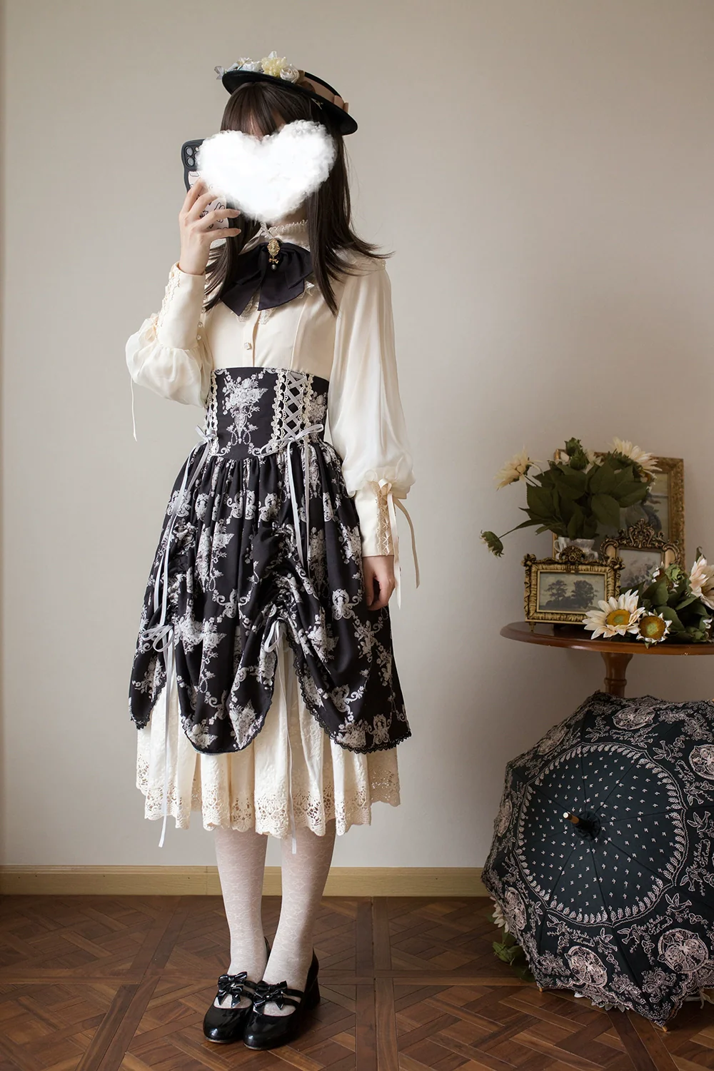 Customized Vintage Lolita Skirt Elegant Pullover Fishbone SK - Image 31