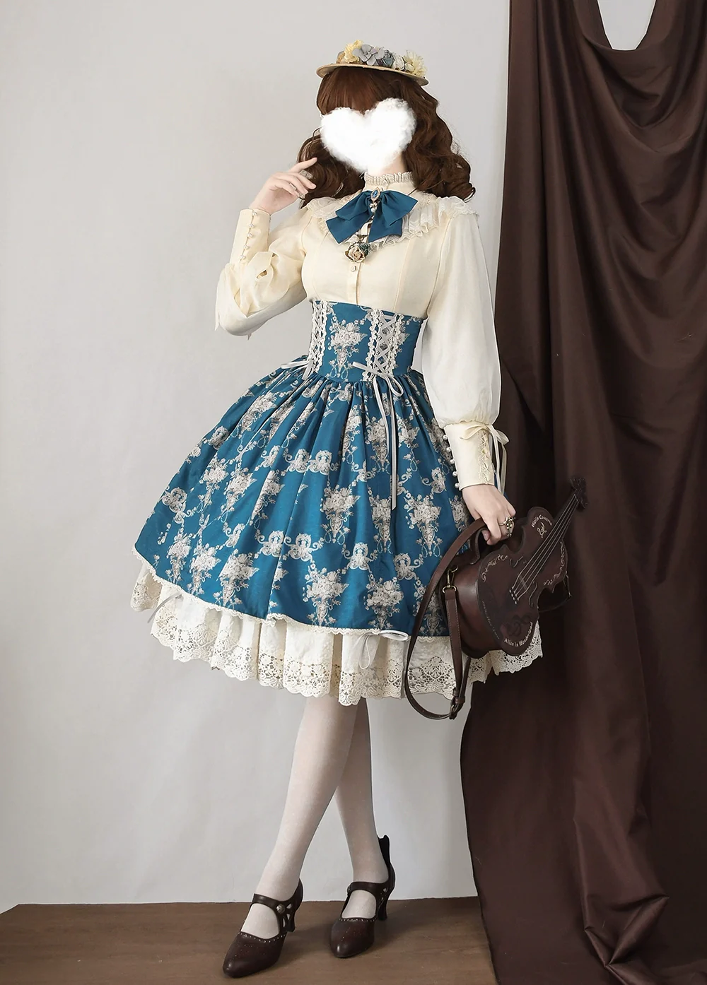 Customized Vintage Lolita Skirt Elegant Pullover Fishbone SK - Image 32