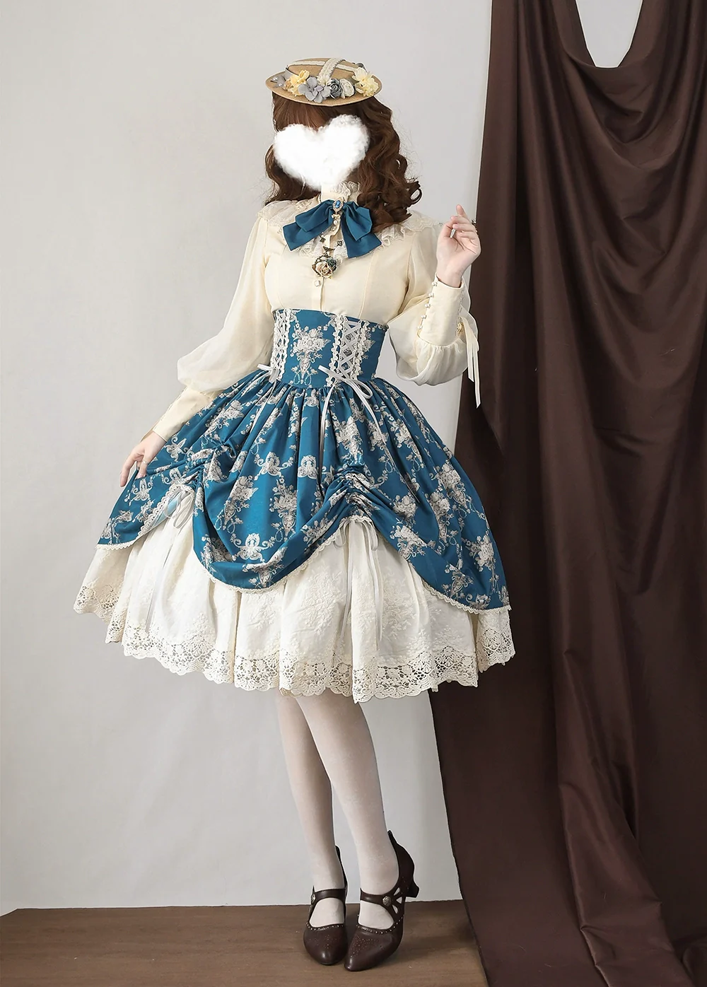 Customized Vintage Lolita Skirt Elegant Pullover Fishbone SK - Image 33