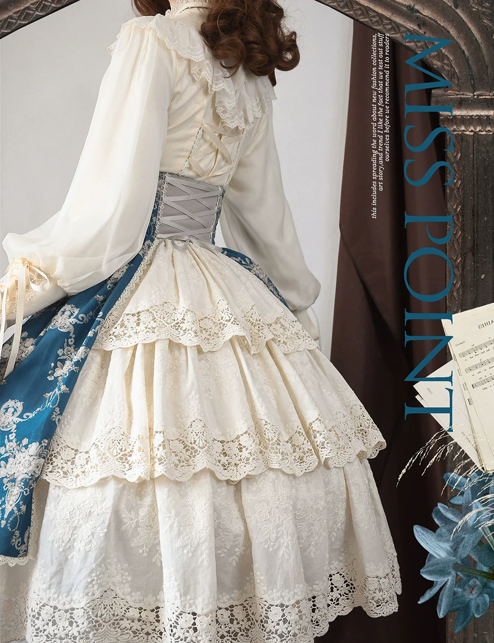 Customized Vintage Lolita Skirt Elegant Pullover Fishbone SK - Image 35
