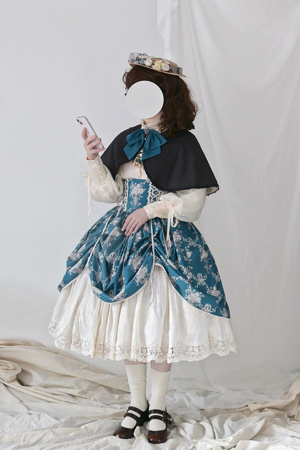 Customized Vintage Lolita Skirt Elegant Pullover Fishbone SK - Image 42