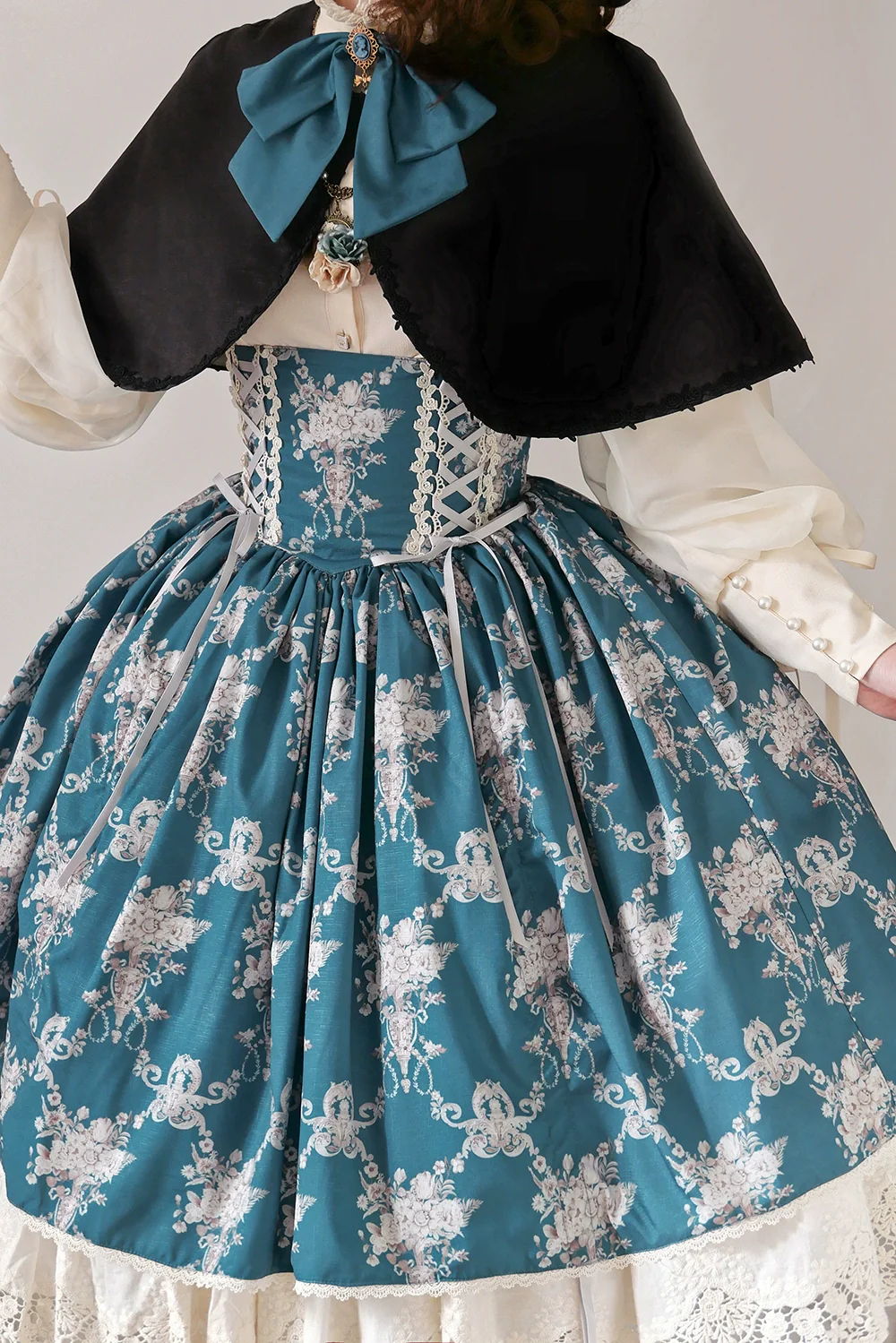 Customized Vintage Lolita Skirt Elegant Pullover Fishbone SK - Image 44