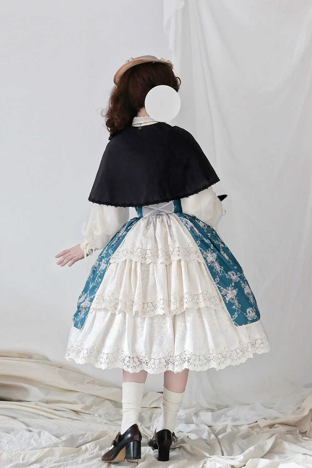 Customized Vintage Lolita Skirt Elegant Pullover Fishbone SK - Image 45