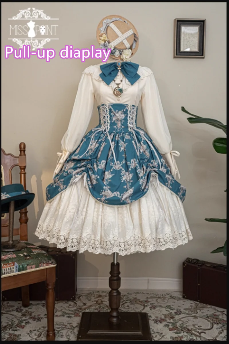 Customized Vintage Lolita Skirt Elegant Pullover Fishbone SK - Image 5